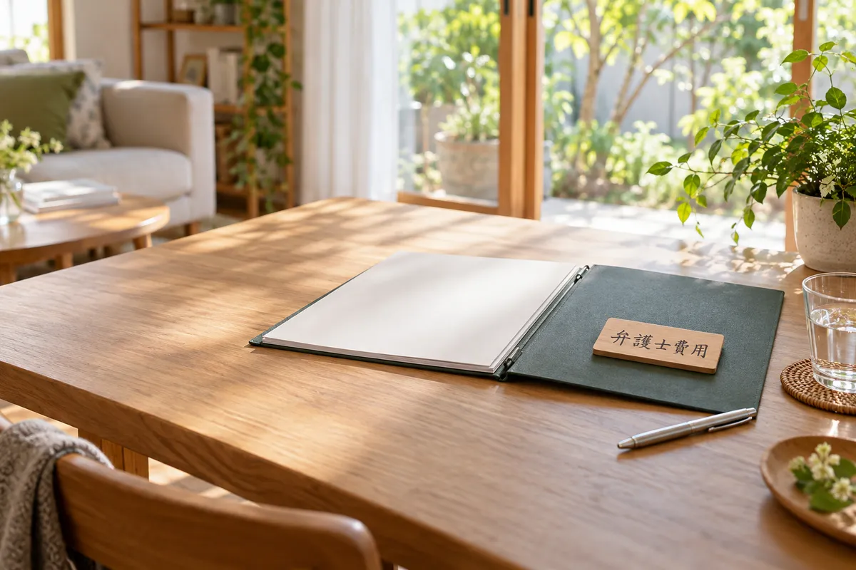 「弁護士費用」の札が付いた保険の書類ファイル